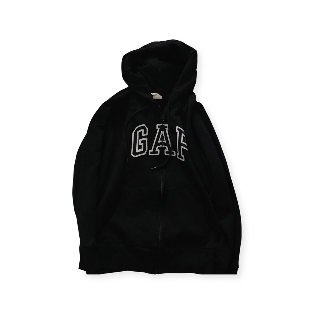 GAP Black Zip-Up Hoodie